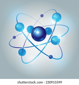 blue molecule, vector design