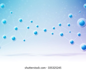  blue molecule vector science object