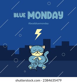 El Lunes Azul Sólo Un Gato En La Oscuridad
