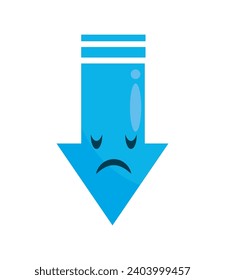 blue monday arrow vector isolated