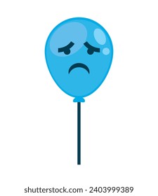 blue monday balloon vector isolated