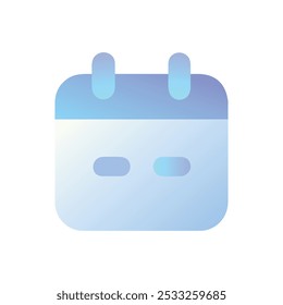 Ilustración vectorial de icono de lunes azul
