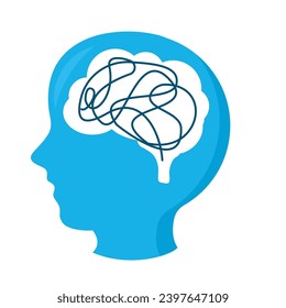 vector de desastre mental de lunes azul aislado
