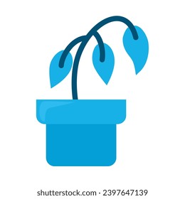 blue monday plant vector isolated