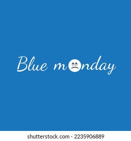 blauer Montag, Vektorgrafik-Design