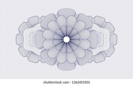 Blue money style emblem or rosette