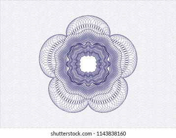 Blue money style rosette