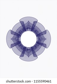 Blue money style rosette