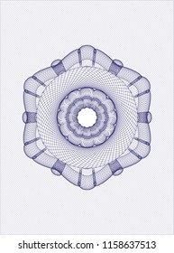 Blue money style rosette