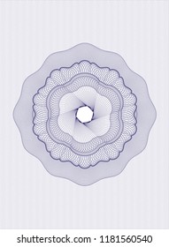 Blue money style rosette