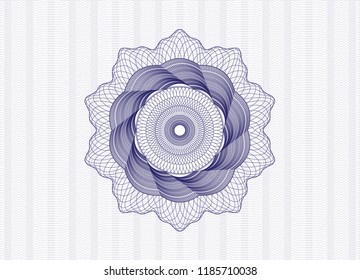 Blue money style rosette