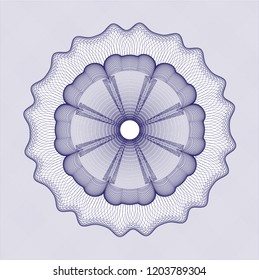 Blue money style rosette