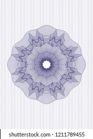 Blue money style rosette