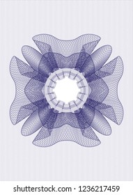 Blue money style rosette