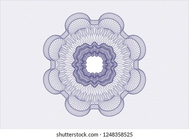Blue money style rosette