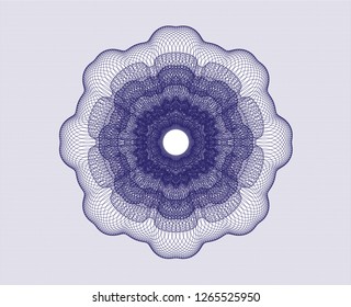 Blue money style rosette
