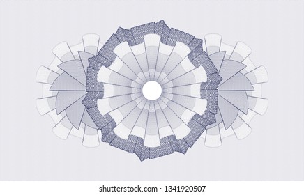 Blue money style rosette