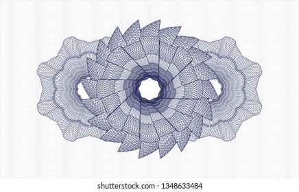 Blue money style rosette