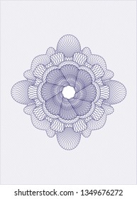 Blue money style rosette