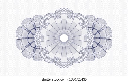 Blue money style rosette