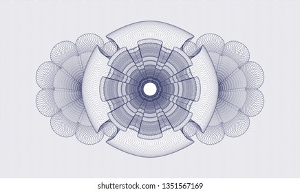 Blue money style rosette