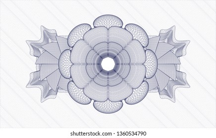 Blue money style rosette