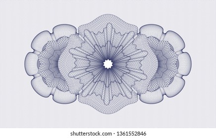 Blue money style rosette