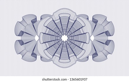 Blue money style rosette