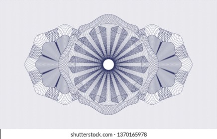 Blue money style rosette