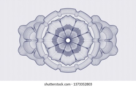 Blue money style rosette