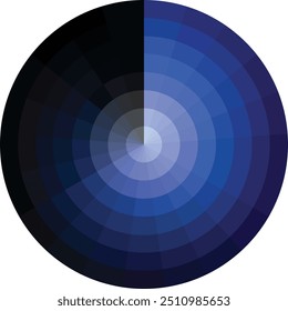 blue monochrome color palette, combination with its elegance and depth. blue monochrome color palette vector illustration.