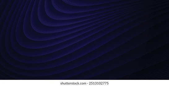 Blue monochrome wave vector abstract background