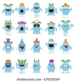 Blue Monsters Set