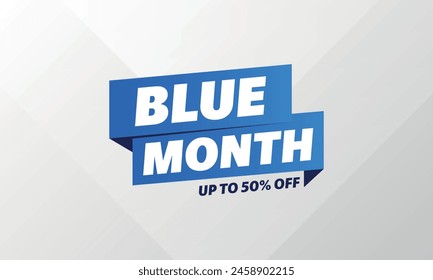 mes azul hasta 50% de descuento