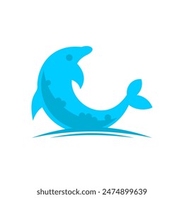 The blue moon dolphin shines brightly 