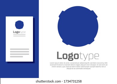 Blue Moon icon isolated on white background. Logo design template element. Vector Illustration