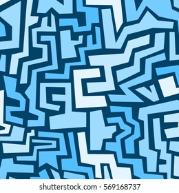 Blue mosaic