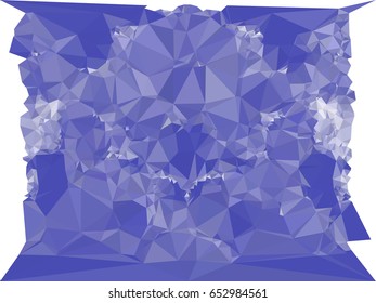Blue mosaic backdrop with triangles. Abstract geometric low polygonal background. Design element for book covers, presentations layouts, title backgrounds. Vector clip art.