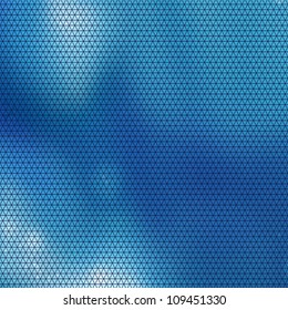 Blue mosaic background