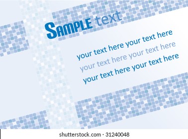 Blue mosaic background