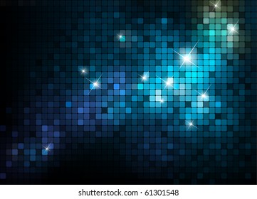 blue mosaic background