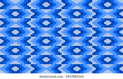 fondo de mosaico azul, fondo azul y gris, patrón geométrico sin fisuras con repetición de patrón de diamante borroso y diseño de Imagen completa sin fisuras para impresión de tela o Fondo de pantalla temático vintage años 80