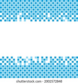 Blue mosaic background with spacetext. Vector backdrop.