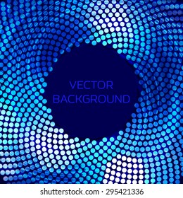 Blue mosaic background. Vector illustration