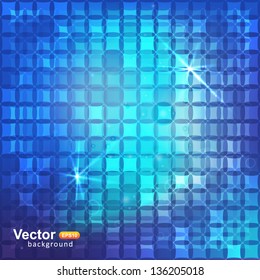 Blue mosaic for interiors