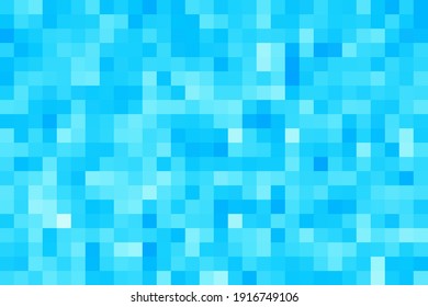 Blue mosaic pattern. Mosaic color gradient. Vector illustration  for your  design project. Color sample of a pixel landscape.