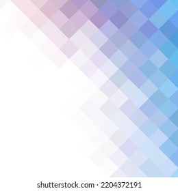 Blue mosaic pattern. Mosaic color gradient. Vector illustration for your design project. Color sample of a pixel landscape.