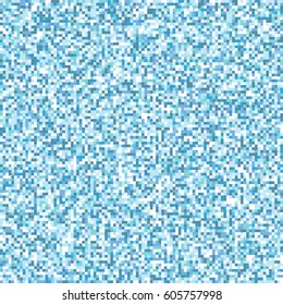 blue mosaic pixel background seamless pattern. vector illustration - eps 8