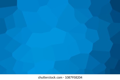 Blue mosaic poster abstract tile. Blue banner background polygon pattern for design. Aqua grunge texture pixel. Azure halftone effect. Vintage style background. Vector illustration.