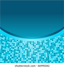 Blue mosaic vector background